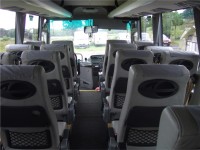 White 26-Seater Minibus for Hire from Sweeneys of Muthill, Perthshire, Scotland