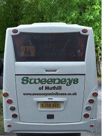 33-seater minibus for hire from Sweeneys of Muthill, Perthshire, Scotland, UK - ideal for holiday touring parties, golf tours and airport transfers