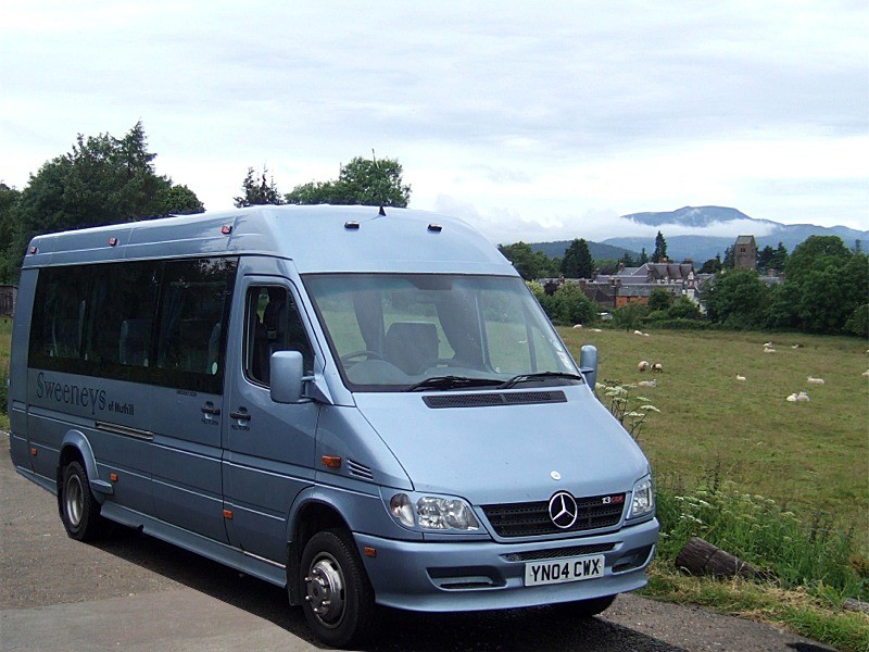 12-seater minibus  Sweeneys of Muthill, Perthshire, Scotland, UK